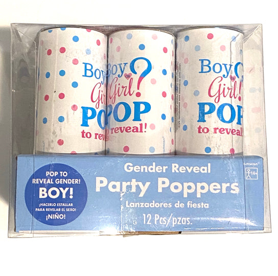 12 Party Poppers